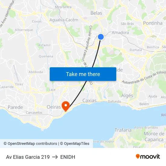 Av Elias Garcia 219 to ENIDH map