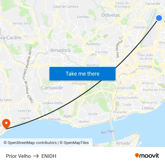 Prior Velho to ENIDH map
