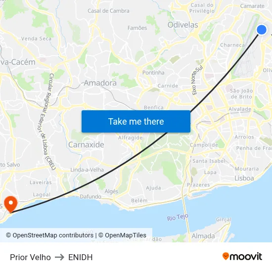Prior Velho to ENIDH map