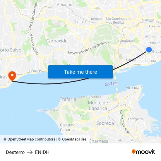 Desterro to ENIDH map