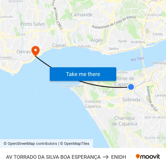 AV TORRADO DA SILVA BOA ESPERANÇA to ENIDH map
