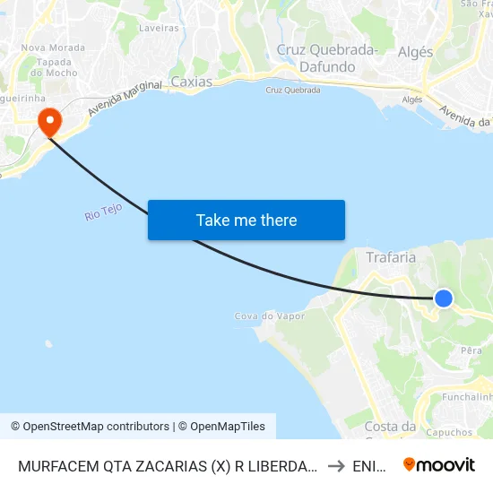 MURFACEM QTA ZACARIAS (X) R LIBERDADE to ENIDH map