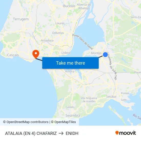 ATALAIA (EN 4) CHAFARIZ to ENIDH map