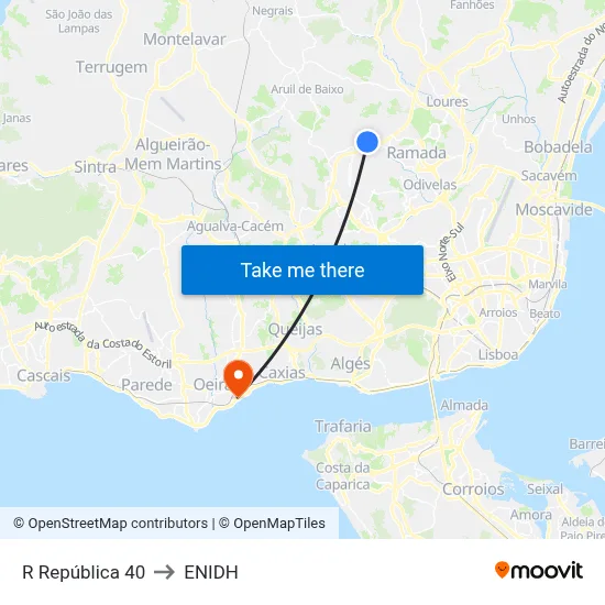 R República 40 to ENIDH map