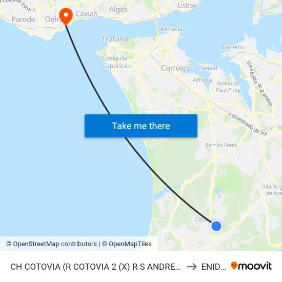 CH COTOVIA (R COTOVIA 2 (X) R S ANDREA) to ENIDH map