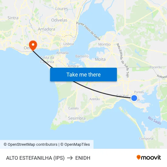 ALTO ESTEFANILHA (IPS) to ENIDH map