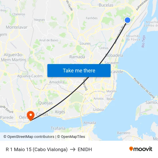R 1 Maio 15 (Cabo Vialonga) to ENIDH map