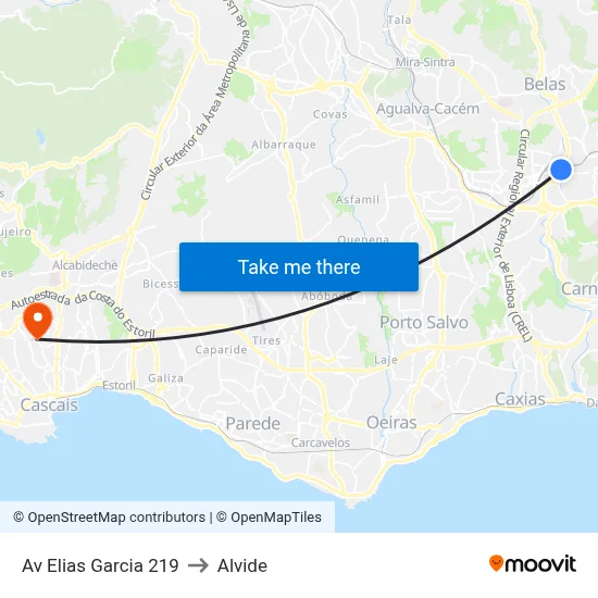 Av Elias Garcia 219 to Alvide map