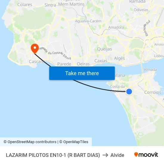 LAZARIM PILOTOS EN10-1 (R BART DIAS) to Alvide map
