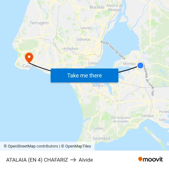 ATALAIA (EN 4) CHAFARIZ to Alvide map