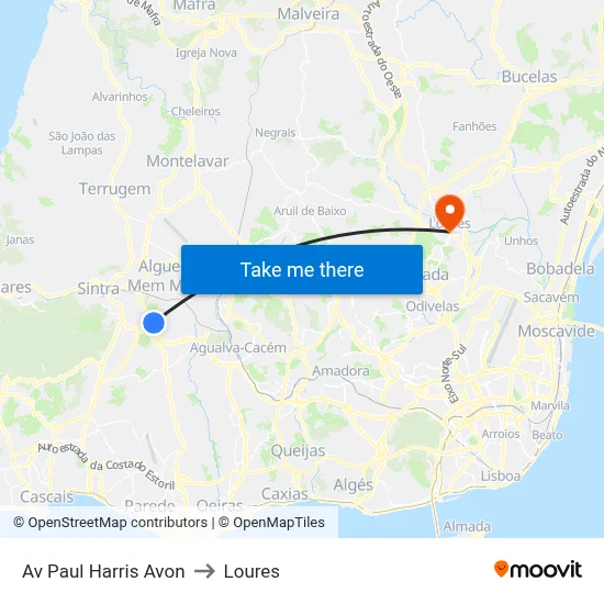 Av Paul Harris Avon to Loures map