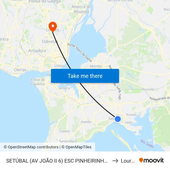 Avenida Dom João II 22 (Frente Escola Básica) to Loures map