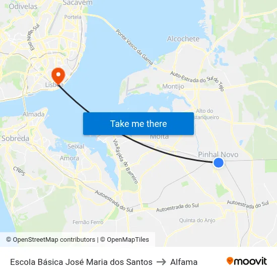 Escola Básica José Maria dos Santos to Alfama map