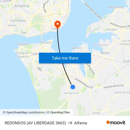 REDONDOS (AV LIBERDADE 3663) to Alfama map