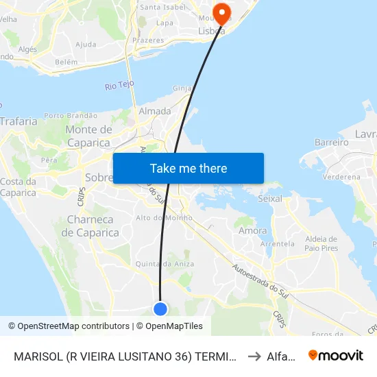 MARISOL (R VIEIRA LUSITANO 36) TERMINAL to Alfama map