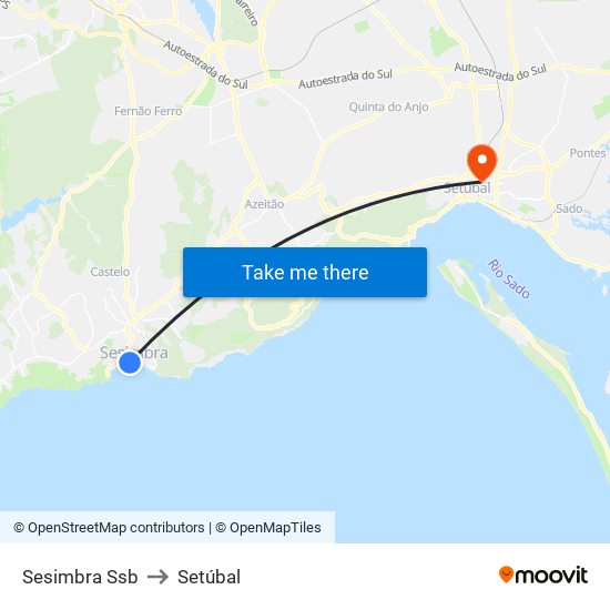 Sesimbra Ssb to Setúbal map