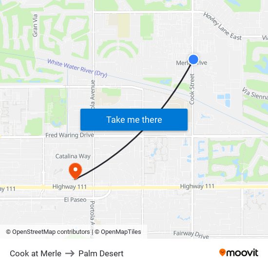 Cook at Merle to Palm Desert map