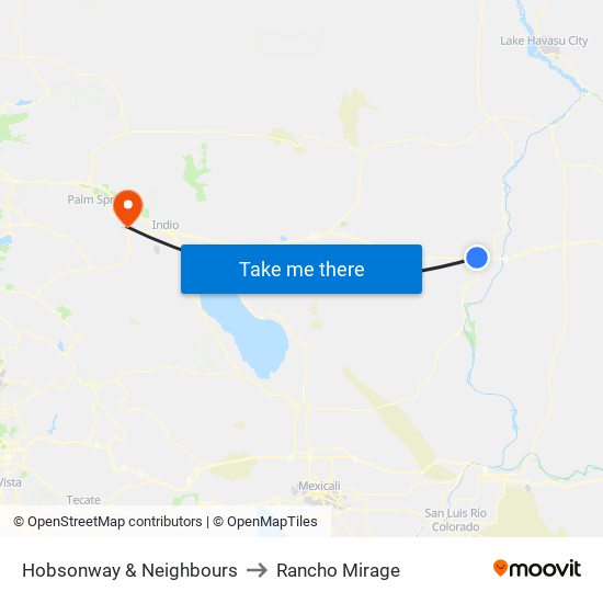 Hobsonway & Neighbours to Rancho Mirage map