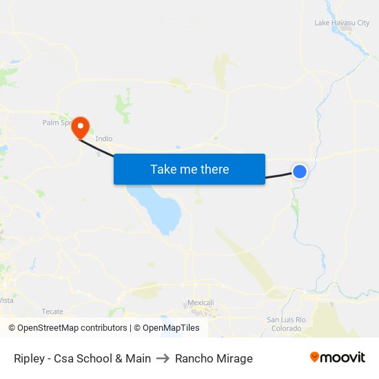 Ripley - Csa School & Main to Rancho Mirage map