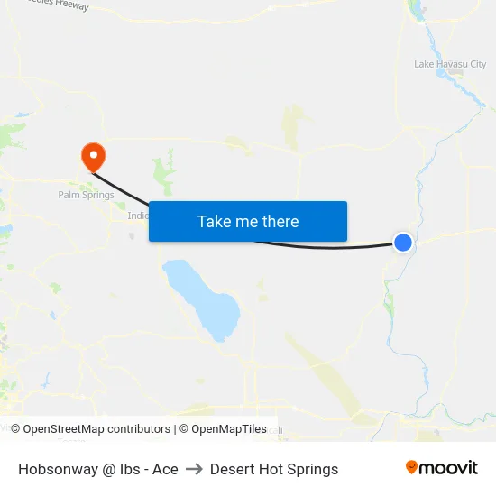 Hobsonway @ Ibs - Ace to Desert Hot Springs map