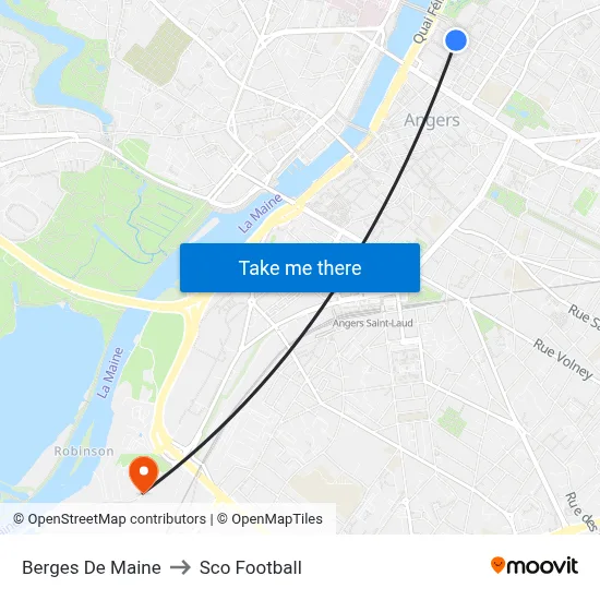 Berges De Maine to Sco Football map