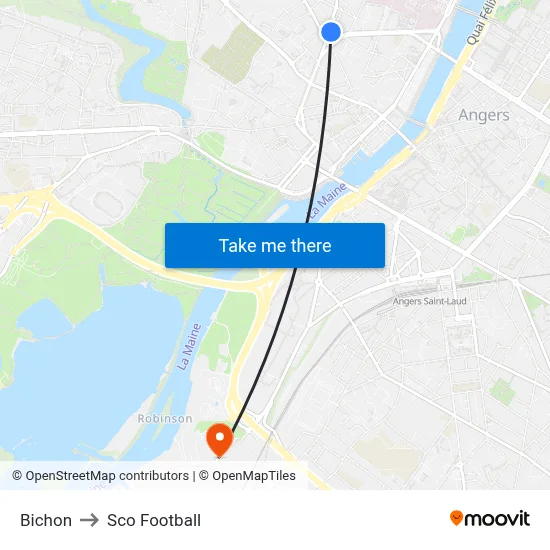 Bichon to Sco Football map