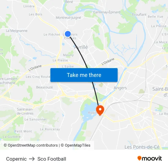 Copernic to Sco Football map