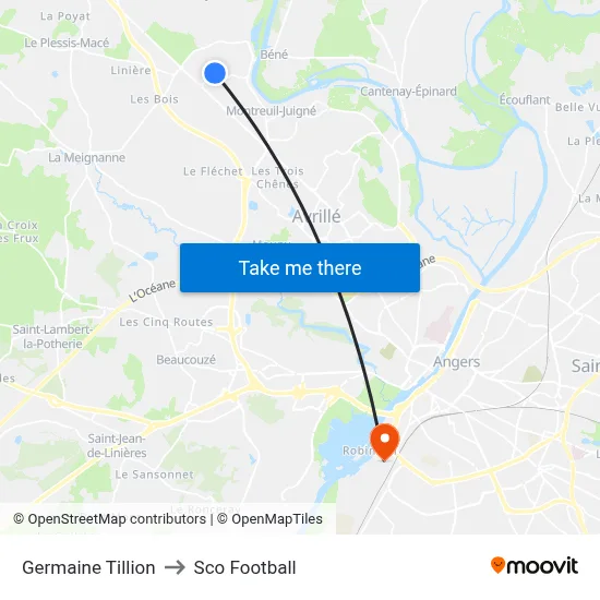Germaine Tillion to Sco Football map