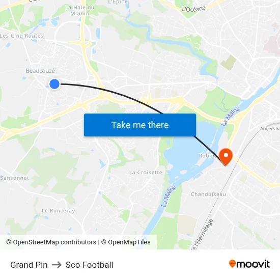 Grand Pin to Sco Football map