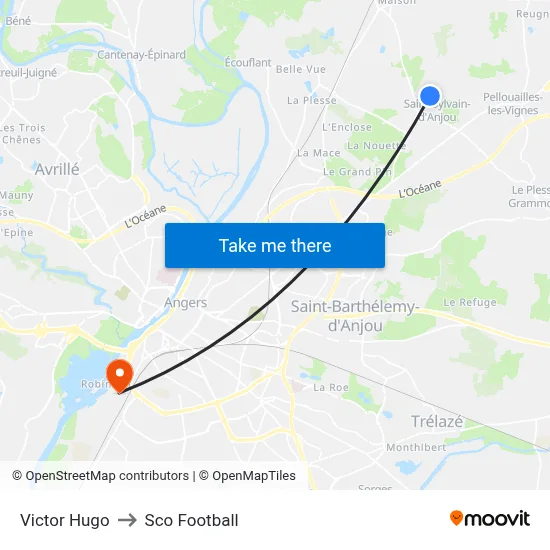 Victor Hugo to Sco Football map