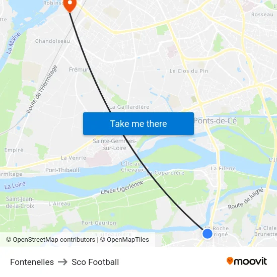 Fontenelles to Sco Football map