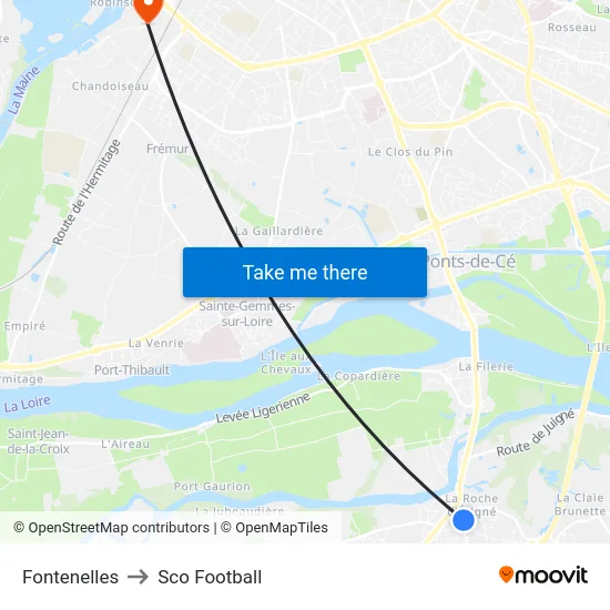 Fontenelles to Sco Football map