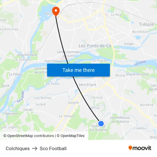 Colchiques to Sco Football map