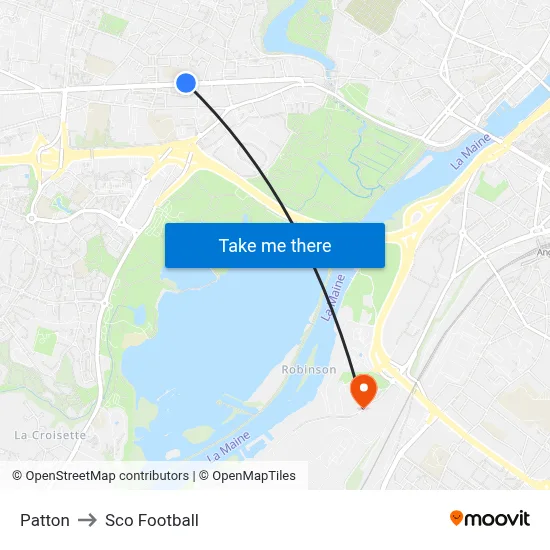 Patton to Sco Football map