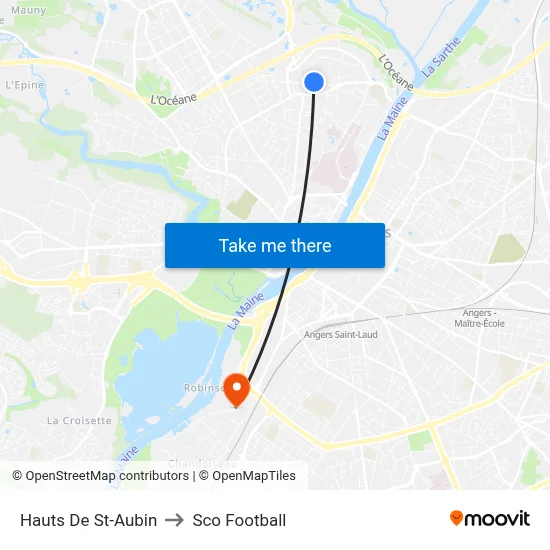 Hauts De St-Aubin to Sco Football map