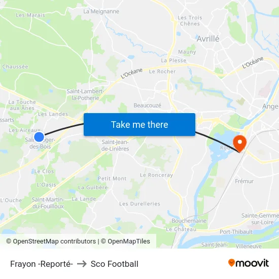 Frayon -Reporté- to Sco Football map