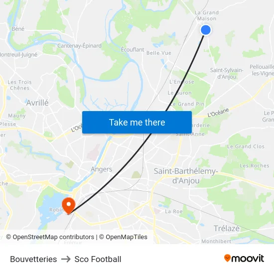 Bouvetteries to Sco Football map