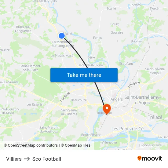 Villiers to Sco Football map