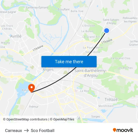 Carreaux to Sco Football map