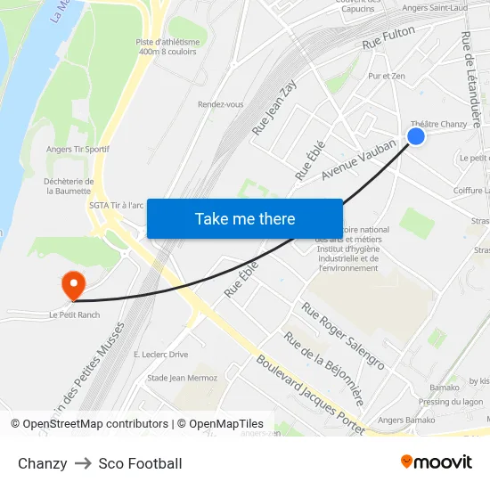 Chanzy to Sco Football map