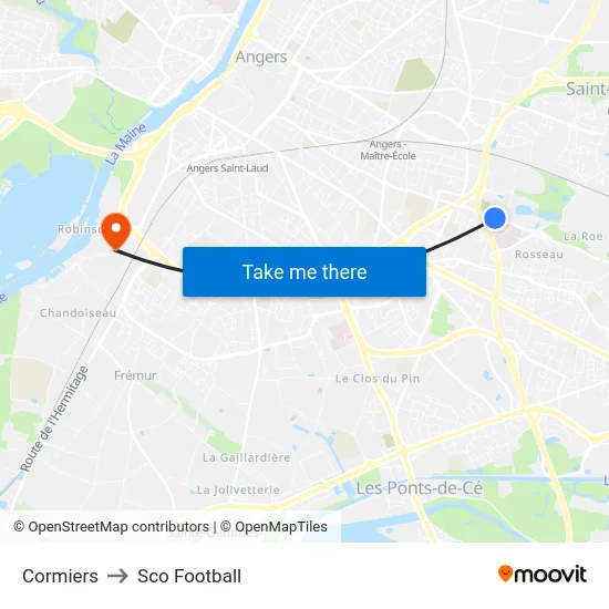 Cormiers to Sco Football map