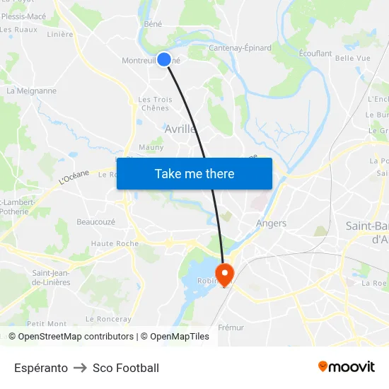 Espéranto to Sco Football map