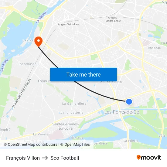 François Villon to Sco Football map