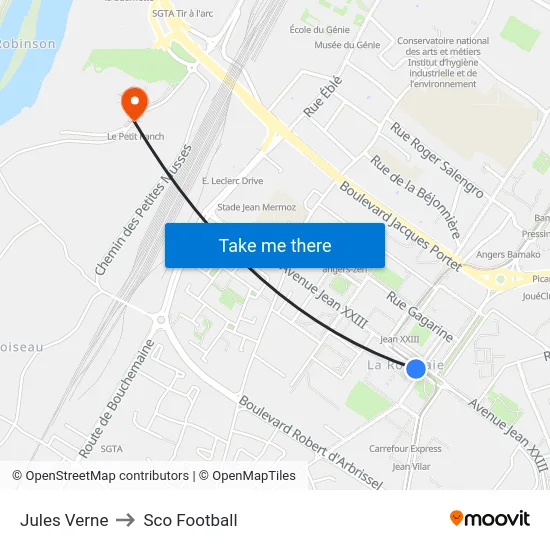 Jules Verne to Sco Football map
