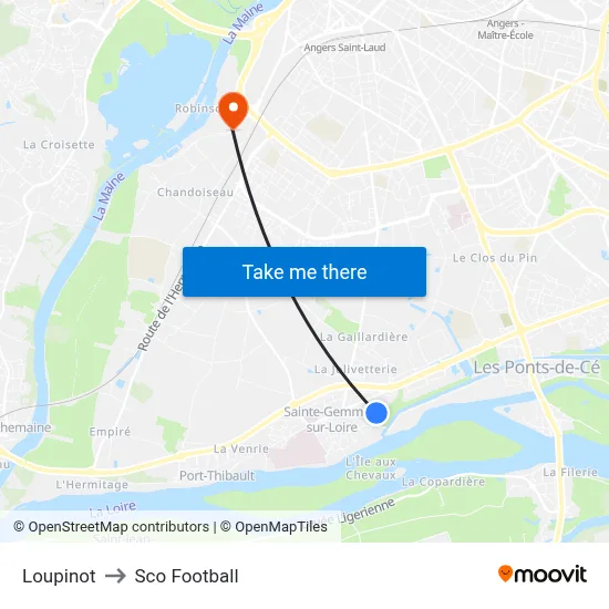 Loupinot to Sco Football map