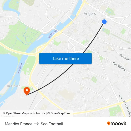 Mendès France to Sco Football map