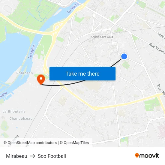 Mirabeau to Sco Football map