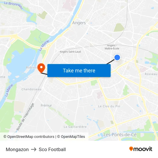 Mongazon to Sco Football map