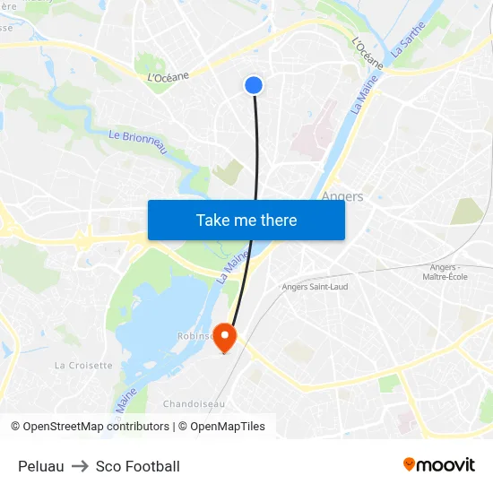 Peluau to Sco Football map