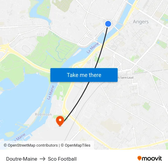 Doutre-Maine to Sco Football map